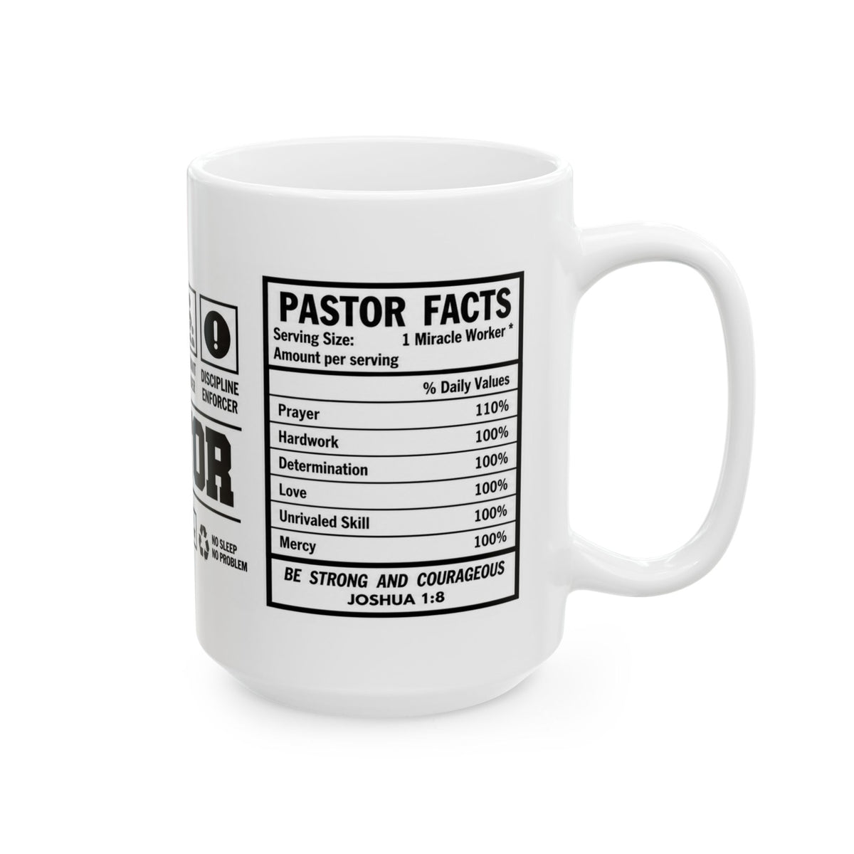 Pastor Warning Label Ceramic Mug