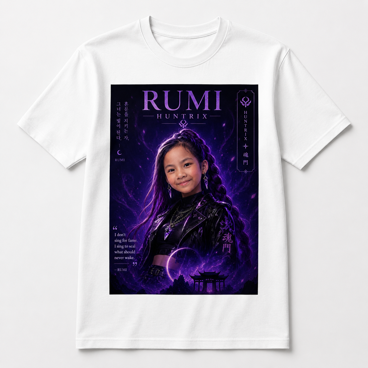 Rumi Huntrix Purple Warrior Graphic Tee