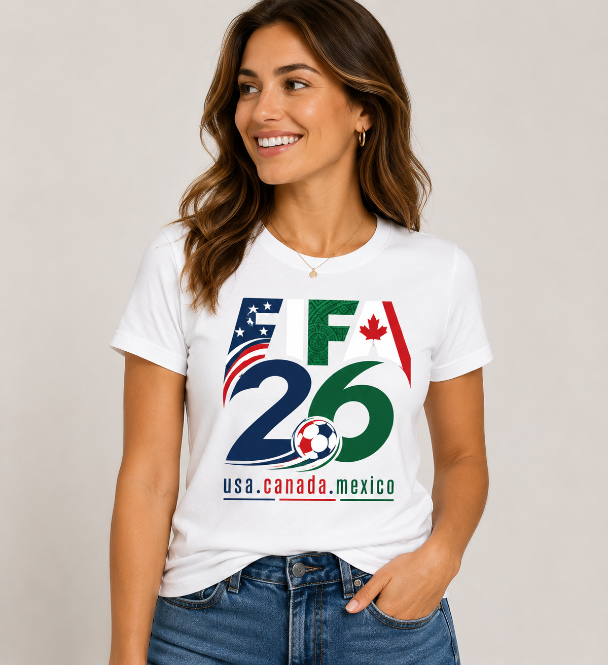 FIFA 26 USA Canada Mexico Unisex Soccer T-Shirt, World Cup Inspired Graphic Tee for Men and Women