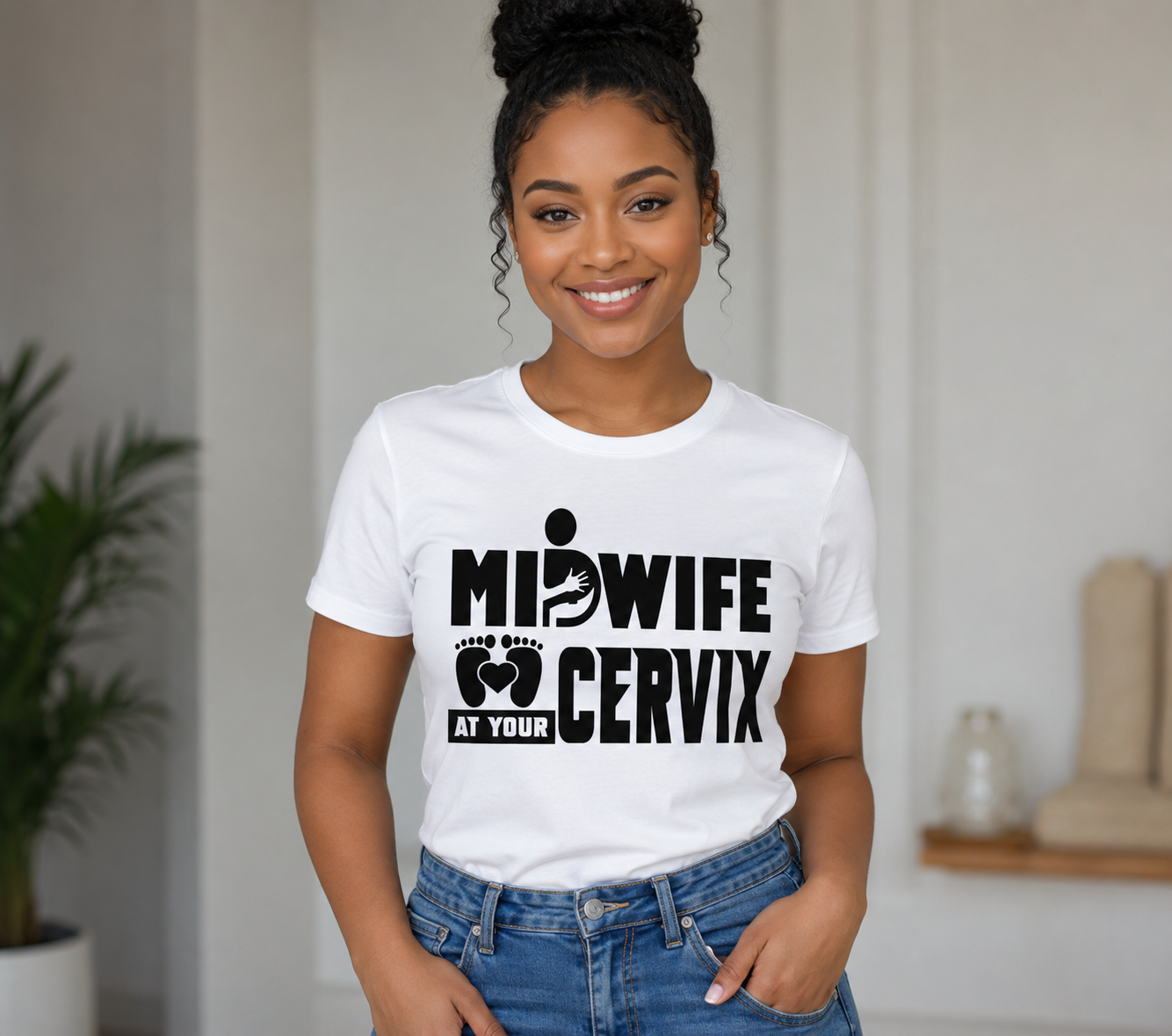 Midwife At Your Cervix Unisex T-Shirt for Men and Women