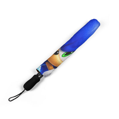 Sonic & Friends Foldable Umbrella — Compact Semi-Automatic Rain Parasol with Colorful Video Game Design