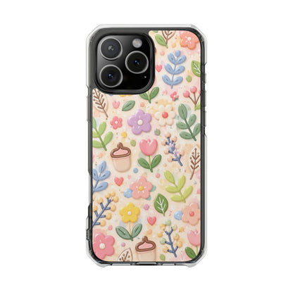 Pastel Garden Bliss | Cute 3D Floral MagSafe® Impact Case for iPhone 14, 15, 16 & 17