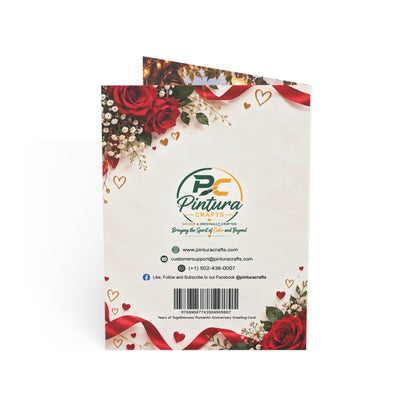 Years of Togetherness Romantic Anniversary Greeting Card