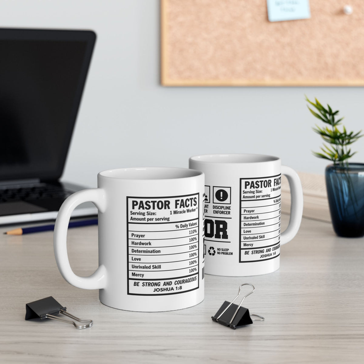 Pastor Warning Label Ceramic Mug