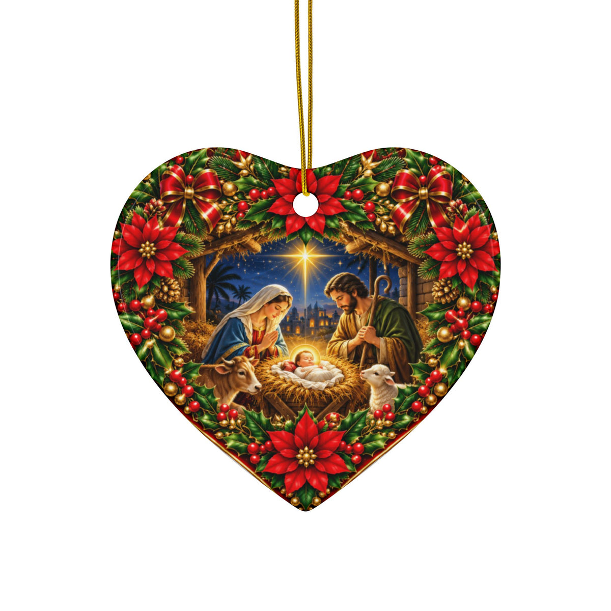 Nativity Scene Christmas Ornament