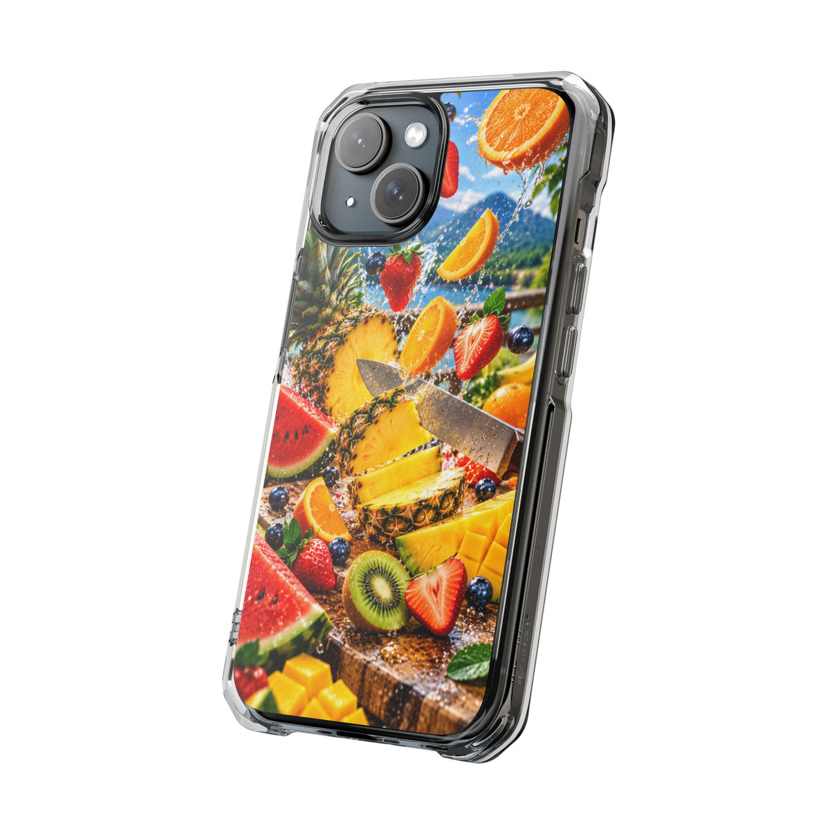 Tropical Fruit Splash | Cinematic Fresh Fruit MagSafe® Impact Case for iPhone 14, 15, 16 & 17