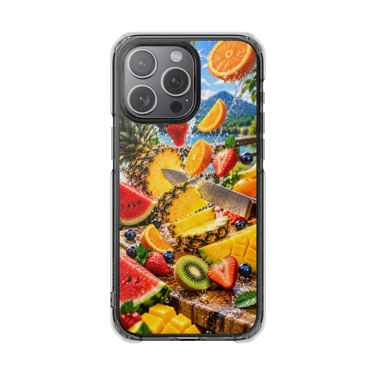 Tropical Fruit Splash | Cinematic Fresh Fruit MagSafe® Impact Case for iPhone 14, 15, 16 & 17