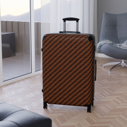 Carbon Fiber Pattern Rolling Suitcase
