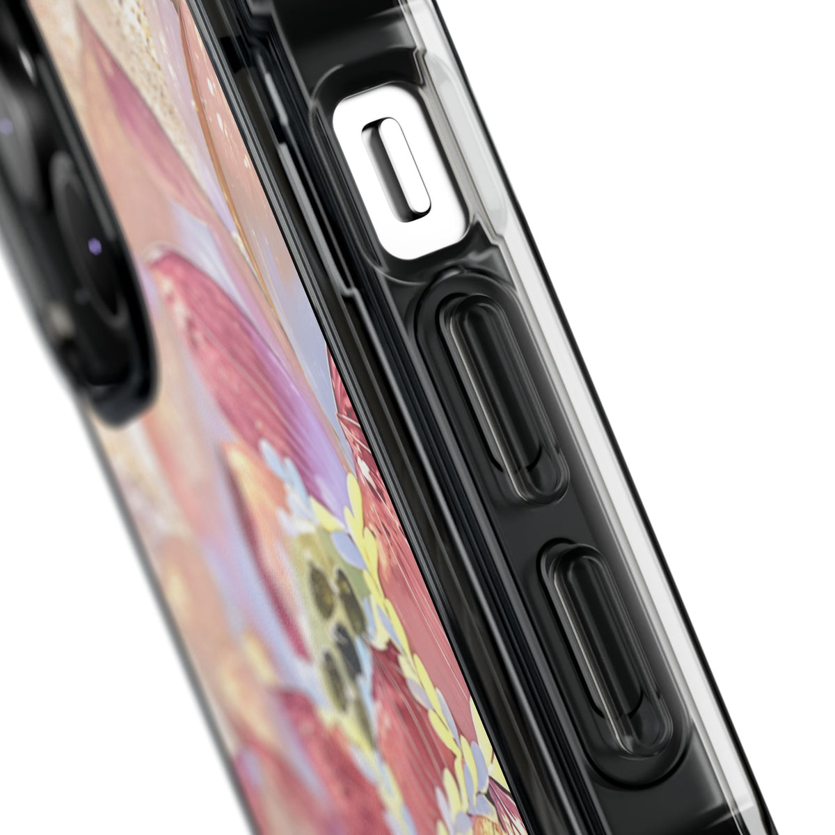 Blush Lotus Elegance | Rose Gold Floral MagSafe® Impact Case for iPhone 14, 15, 16 & 17