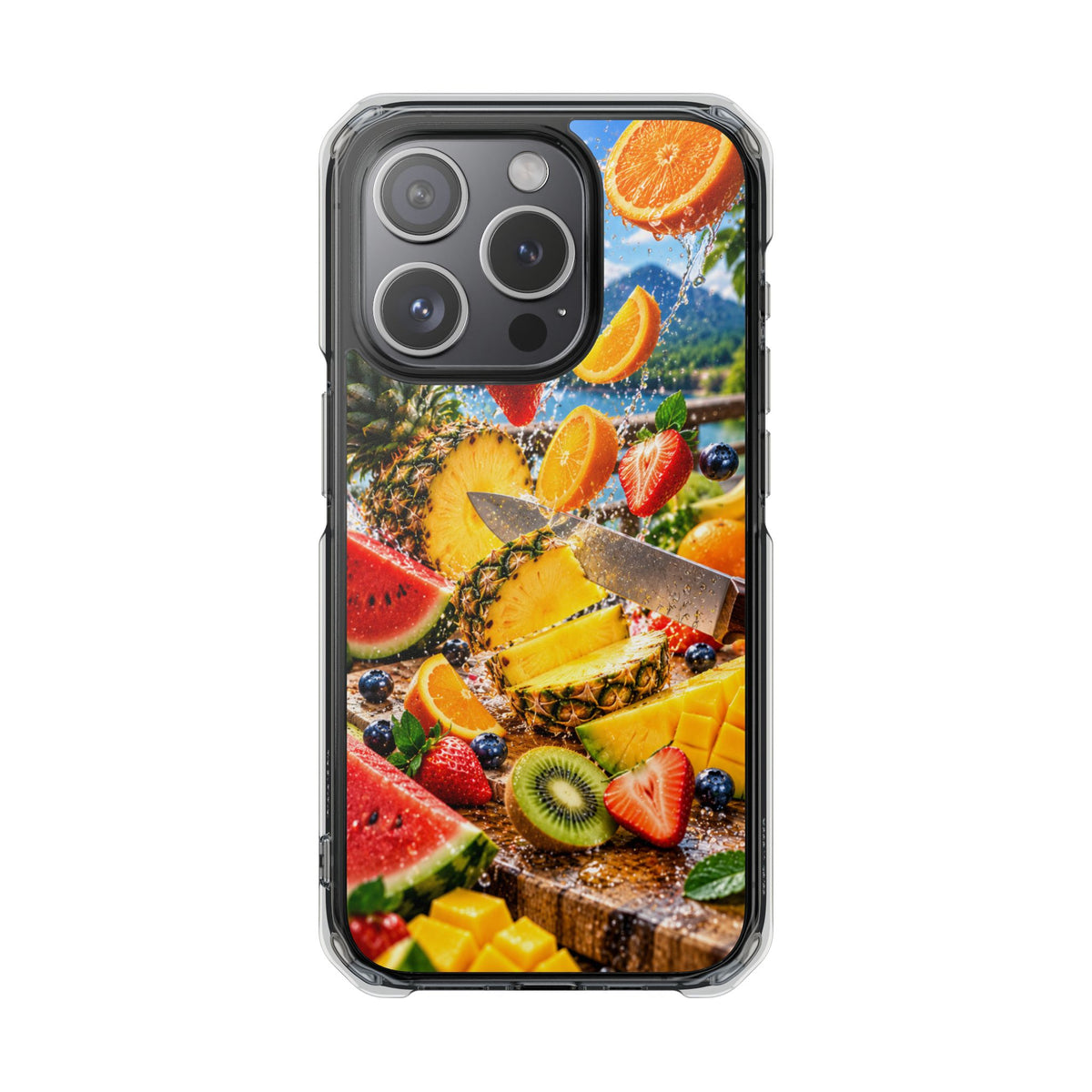 Tropical Fruit Splash | Cinematic Fresh Fruit MagSafe® Impact Case for iPhone 14, 15, 16 & 17