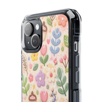Pastel Garden Bliss | Cute 3D Floral MagSafe® Impact Case for iPhone 14, 15, 16 & 17