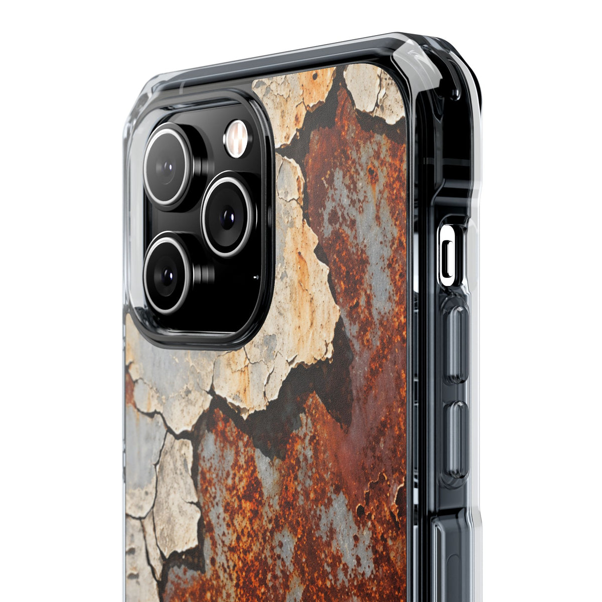 Rustic Rust & Cracked Paint | Industrial Texture MagSafe® Impact Case for iPhone 14, 15, 16 & 17