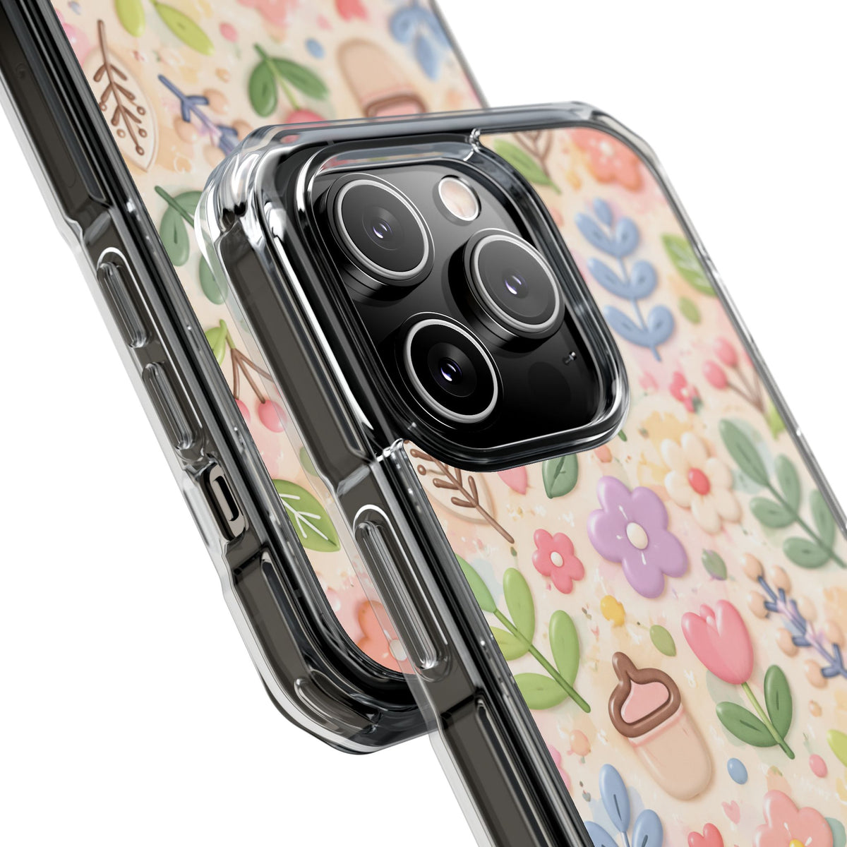 Pastel Garden Bliss | Cute 3D Floral MagSafe® Impact Case for iPhone 14, 15, 16 & 17