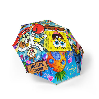 SpongeBob SquarePants Foldable Umbrella — Cartoon Kids Rain Parasol
