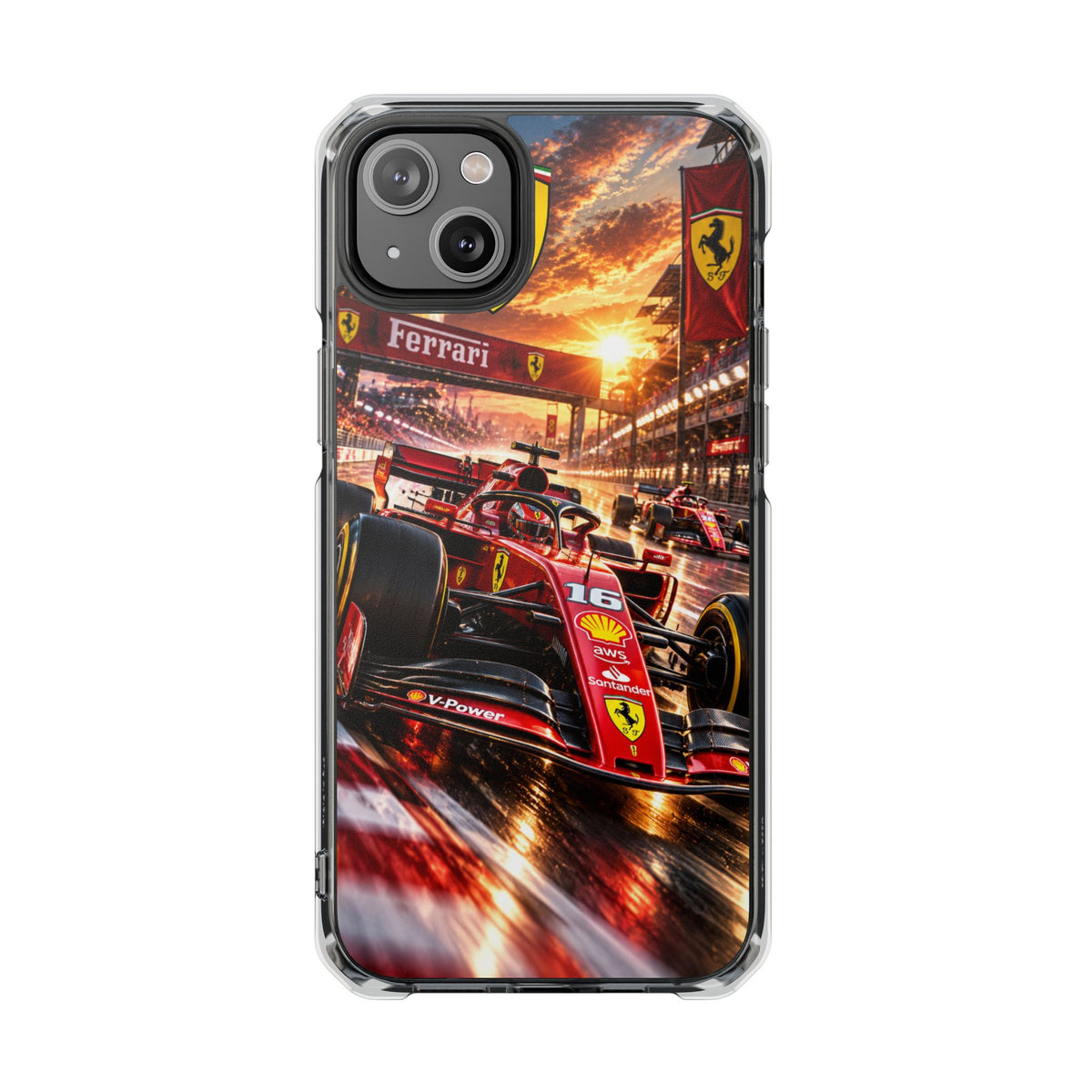 Ferrari F1 Racing Thunder | Cinematic Formula Racing MagSafe® Impact Case for iPhone 14, 15, 16 & 17