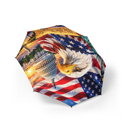 Patriotic Eagle & Statue of Liberty Foldable Umbrella