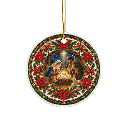 Nativity Scene Christmas Ornament