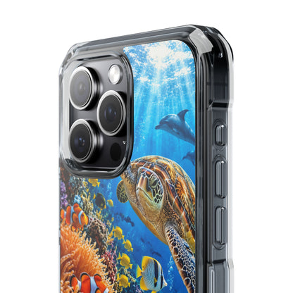 Ocean Paradise | Realistic Sea Turtle & Tropical Marine Life MagSafe® Impact Case for iPhone 14, 15, 16 & 17