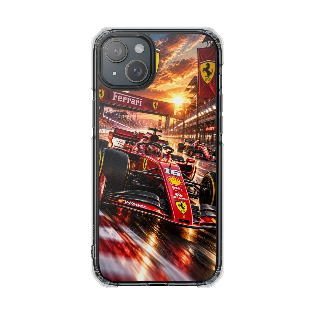 Ferrari F1 Racing Thunder | Cinematic Formula Racing MagSafe® Impact Case for iPhone 14, 15, 16 & 17