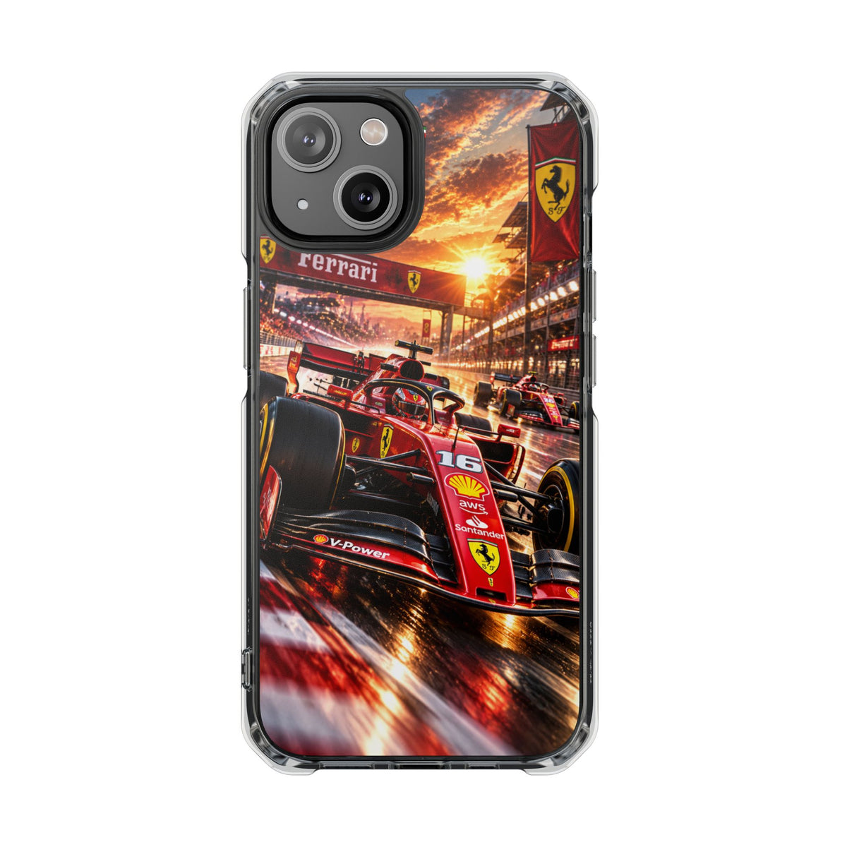 Ferrari F1 Racing Thunder | Cinematic Formula Racing MagSafe® Impact Case for iPhone 14, 15, 16 & 17