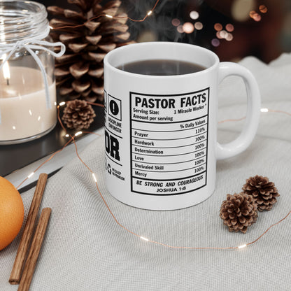 Pastor Warning Label Ceramic Mug