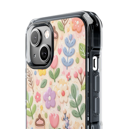 Pastel Garden Bliss | Cute 3D Floral MagSafe® Impact Case for iPhone 14, 15, 16 & 17