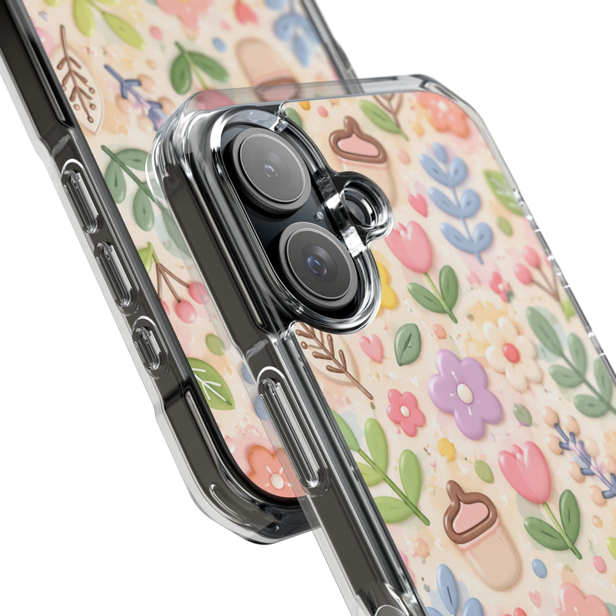 Pastel Garden Bliss | Cute 3D Floral MagSafe® Impact Case for iPhone 14, 15, 16 & 17