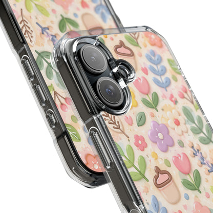 Pastel Garden Bliss | Cute 3D Floral MagSafe® Impact Case for iPhone 14, 15, 16 & 17