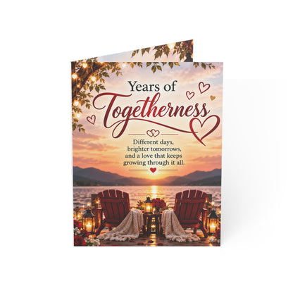Years of Togetherness Romantic Anniversary Greeting Card