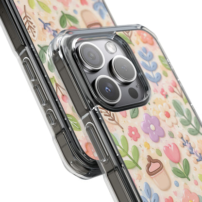 Pastel Garden Bliss | Cute 3D Floral MagSafe® Impact Case for iPhone 14, 15, 16 & 17