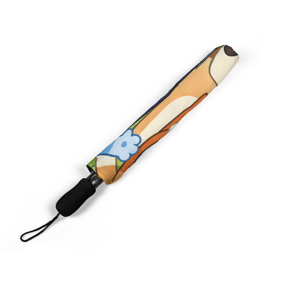 Bluey Characters Foldable Umbrella — Semi-Auto Rain Parasol for Kids & Fans