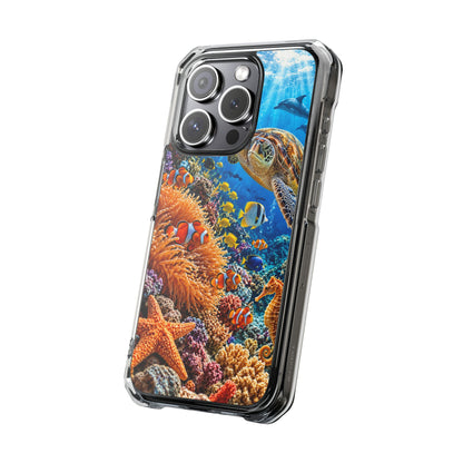 Ocean Paradise | Realistic Sea Turtle & Tropical Marine Life MagSafe® Impact Case for iPhone 14, 15, 16 & 17
