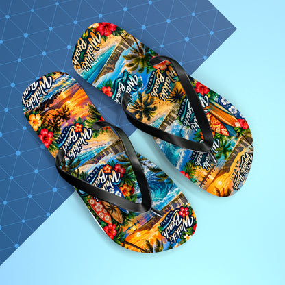 Men’s Waikiki Beach Tropical Flip Flops