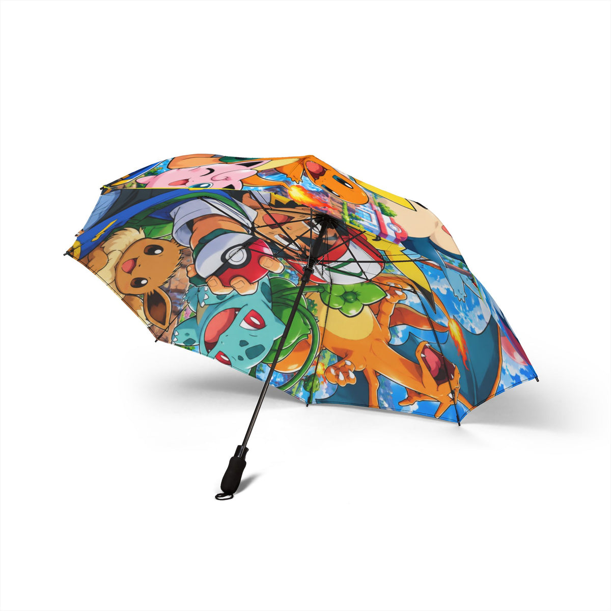 Pika-pika & Friends Foldable Umbrella — Colorful Poke'mon Rain Umbrella