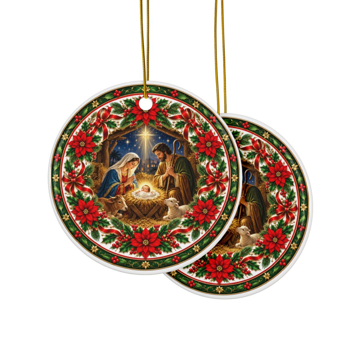 Nativity Scene Christmas Ornament