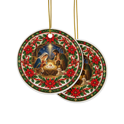 Nativity Scene Christmas Ornament
