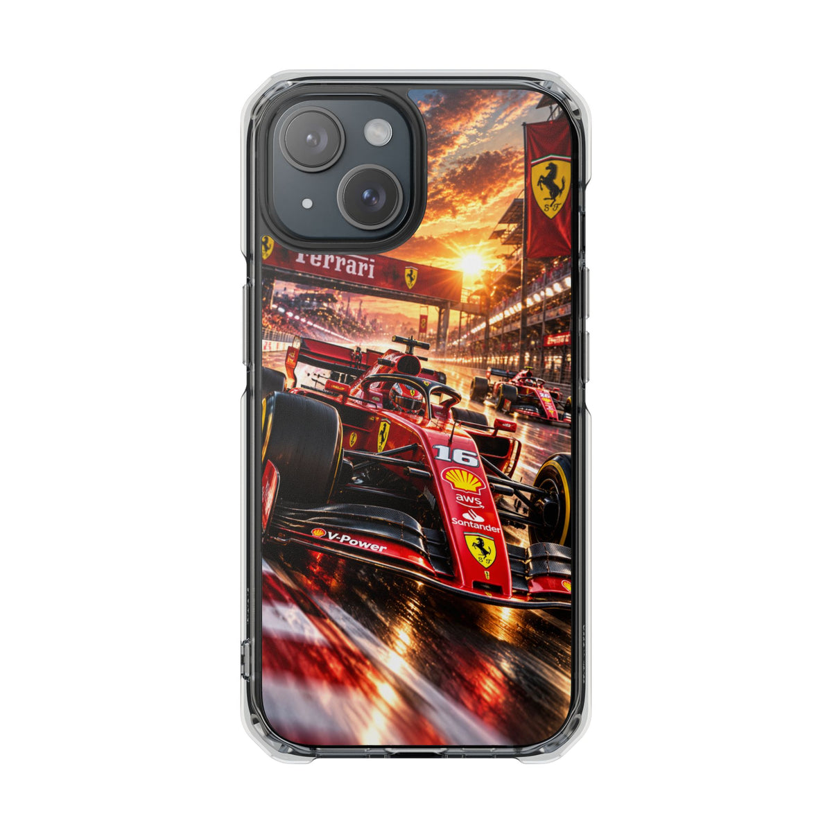 Ferrari F1 Racing Thunder | Cinematic Formula Racing MagSafe® Impact Case for iPhone 14, 15, 16 & 17