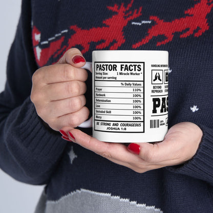 Pastor Warning Label Ceramic Mug