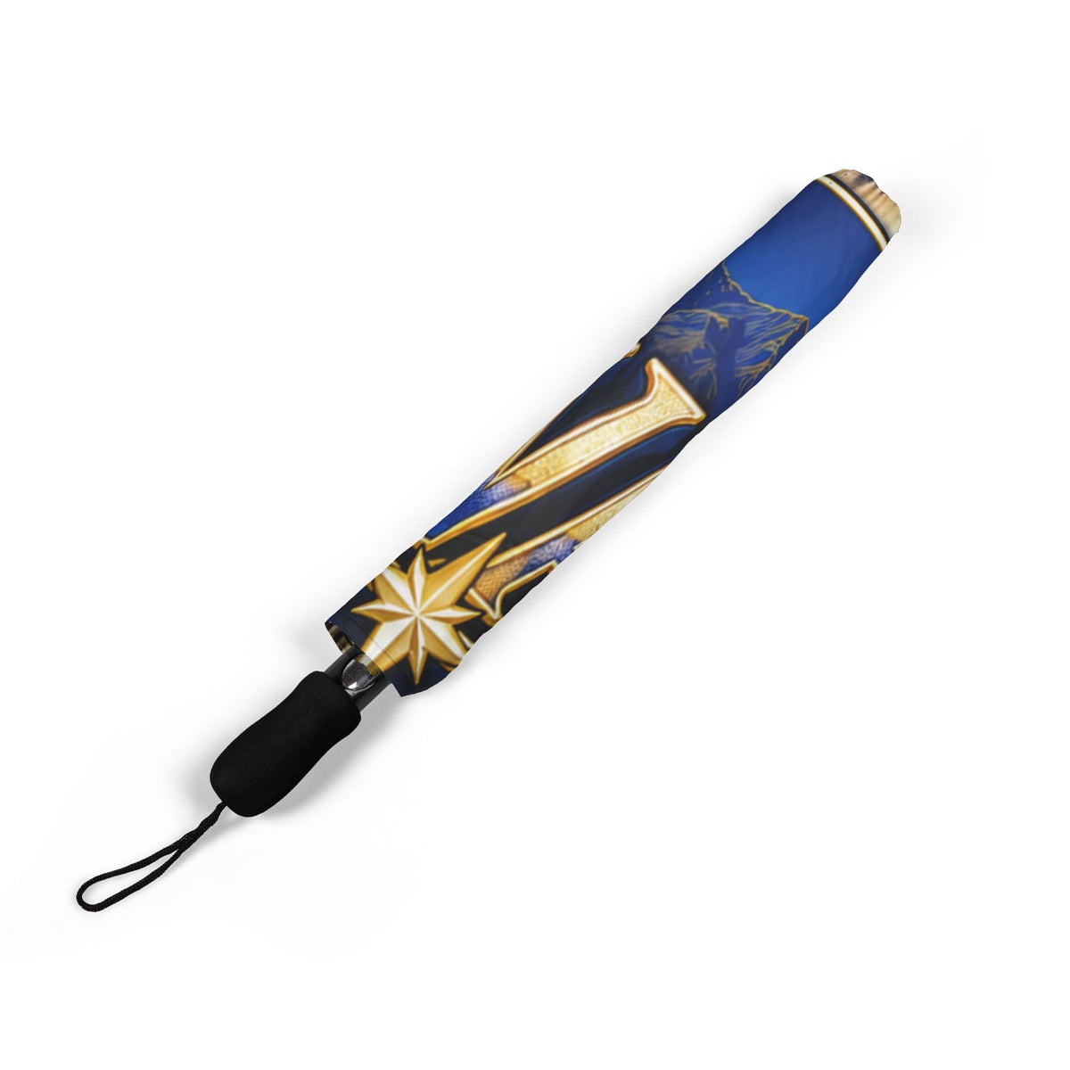 Las Vegas Foldable Umbrella – Semi‑Automatic Travel Rain Umbrella with Neon Sign Design