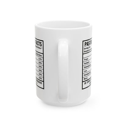 Pastor Warning Label Ceramic Mug