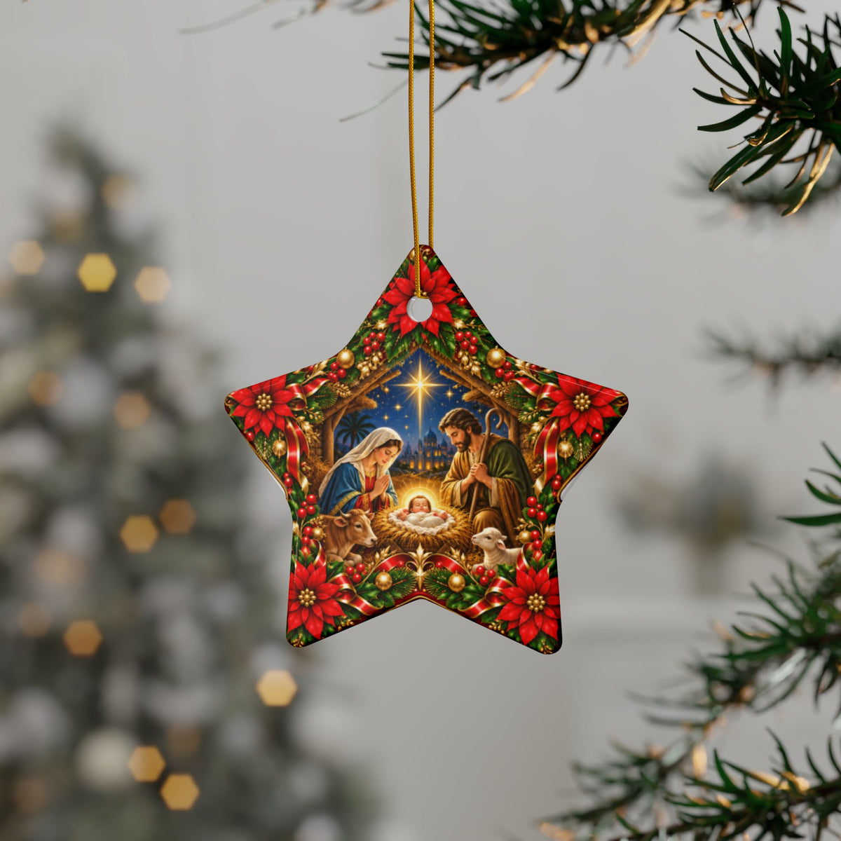 Nativity Scene Christmas Ornament