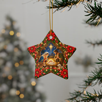 Nativity Scene Christmas Ornament