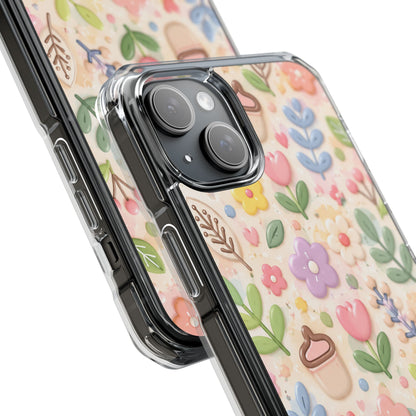Pastel Garden Bliss | Cute 3D Floral MagSafe® Impact Case for iPhone 14, 15, 16 & 17