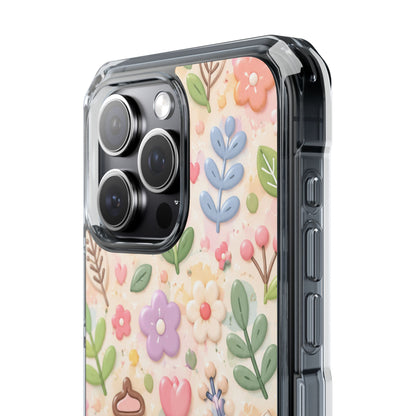 Pastel Garden Bliss | Cute 3D Floral MagSafe® Impact Case for iPhone 14, 15, 16 & 17