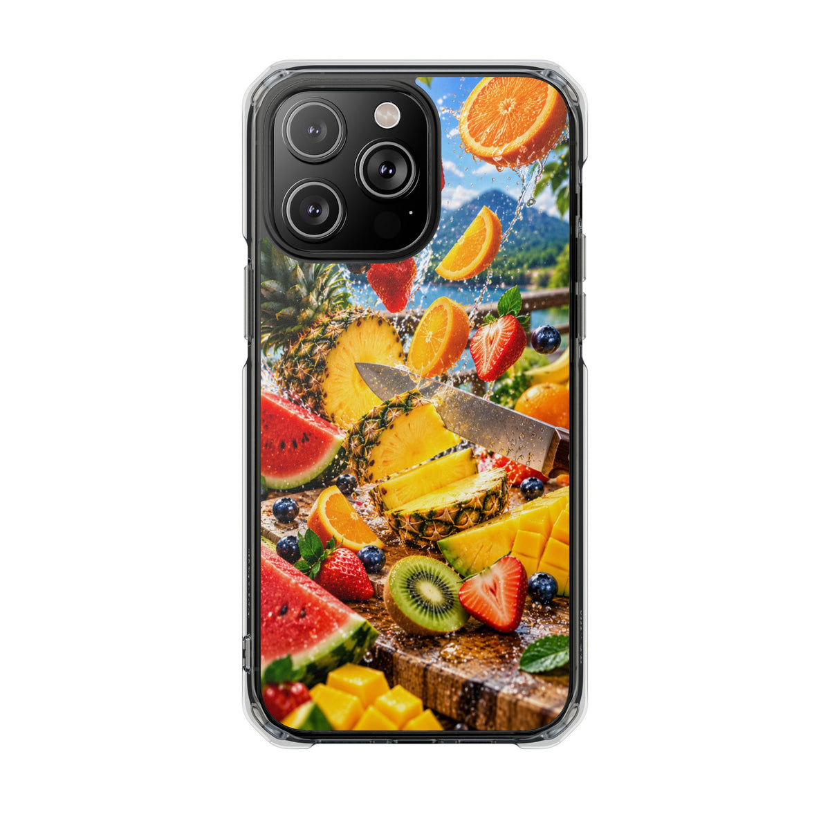 Tropical Fruit Splash | Cinematic Fresh Fruit MagSafe® Impact Case for iPhone 14, 15, 16 & 17