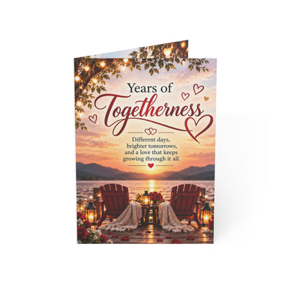 Years of Togetherness Romantic Anniversary Greeting Card