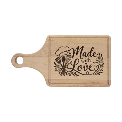 Made with Love Engraved Wooden Cutting Board