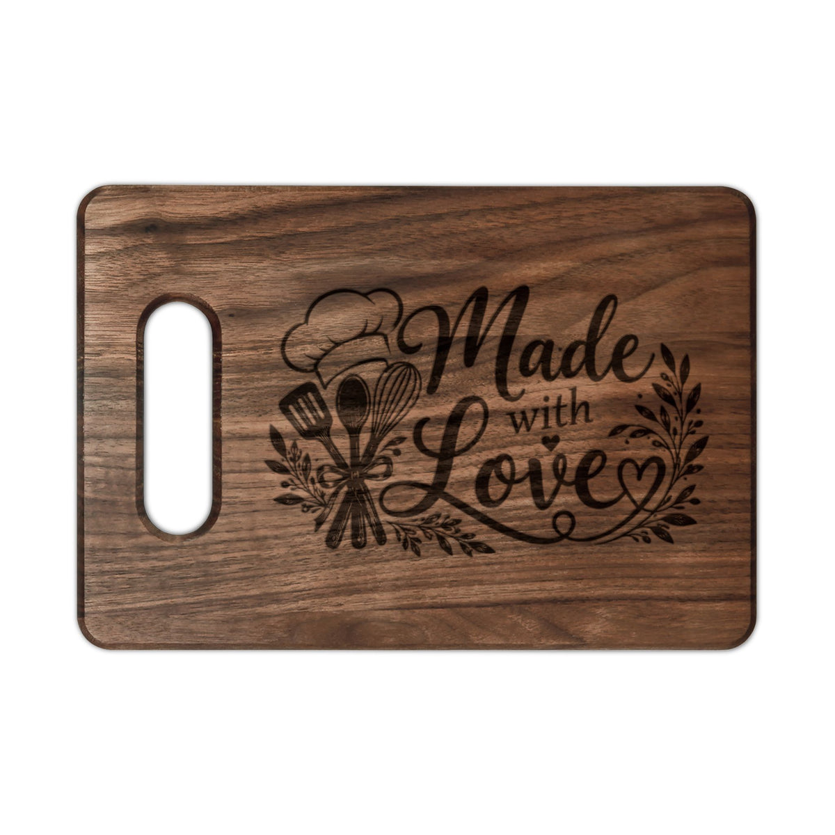 Made with Love Engraved Wooden Cutting Board