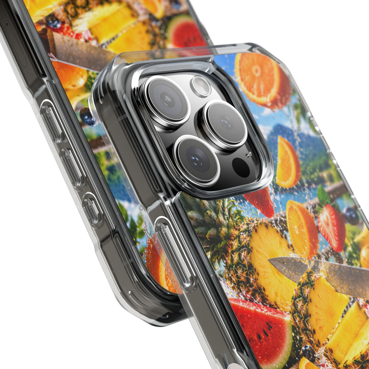 Tropical Fruit Splash | Cinematic Fresh Fruit MagSafe® Impact Case for iPhone 14, 15, 16 & 17