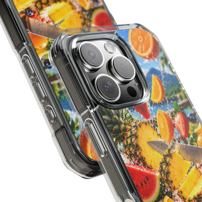 Tropical Fruit Splash | Cinematic Fresh Fruit MagSafe® Impact Case for iPhone 14, 15, 16 & 17